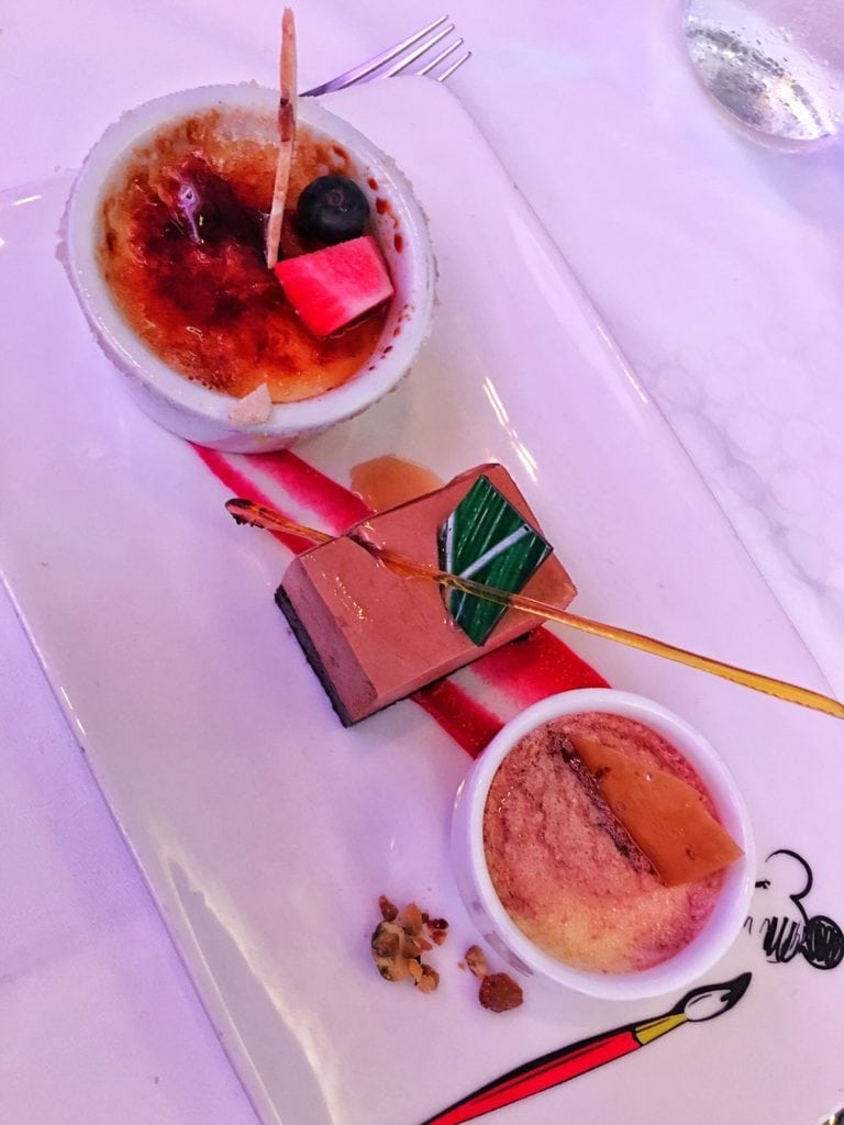 Animators Palate Dessert on the Disney Magic Cruise Ship 