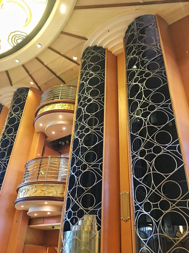 Lobby Area of the Disney Magic Cruise Ship 