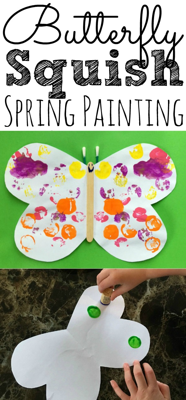 Butterfly Squish Spring Painting Craft