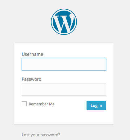 How To Start A Blog-WordPress Login