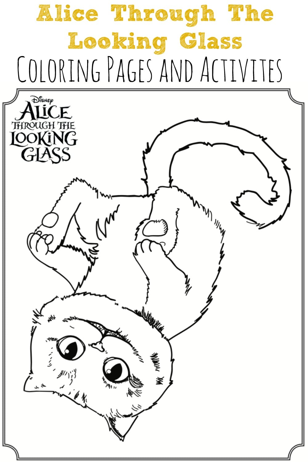 Alice Through The Looking Glass Coloring Pages