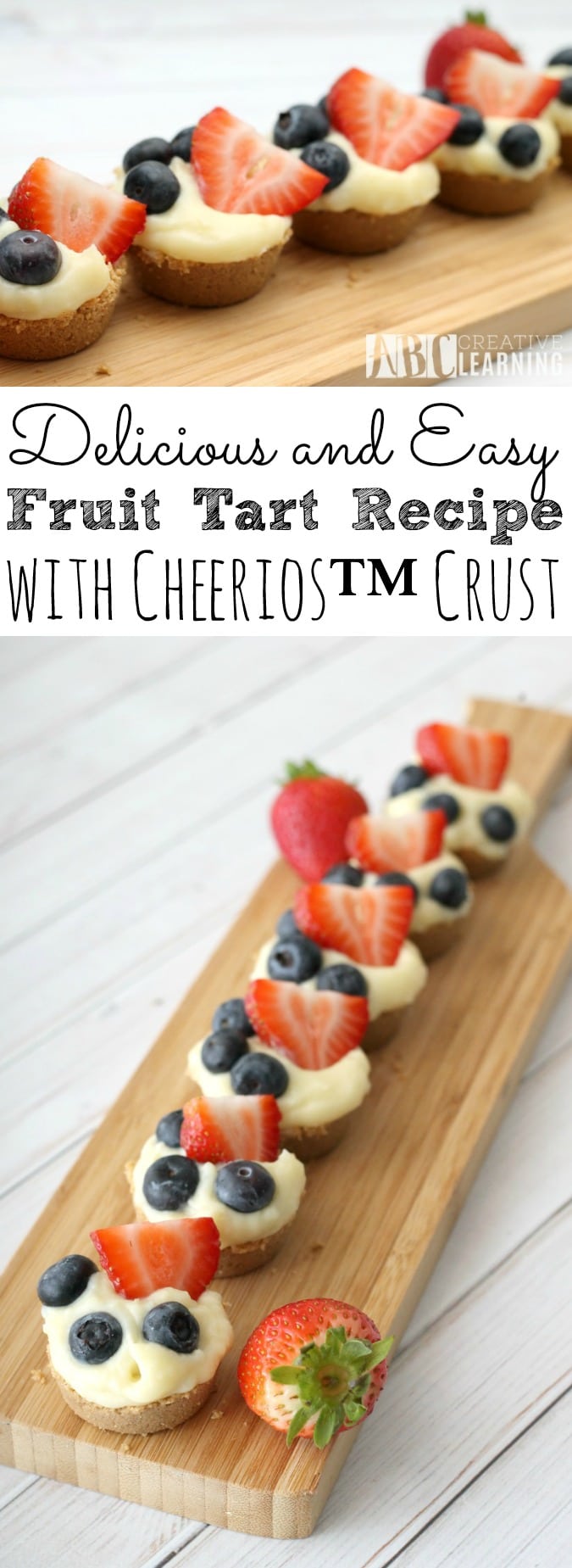 Delicious and Easy Fruit Tart Recipe with Cheerios Crust - simplytodaylife.com
