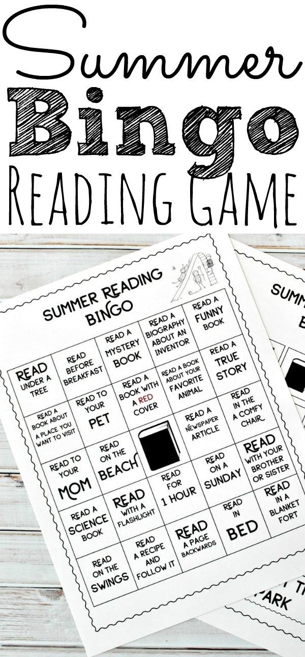 FREE Summer Reading Bingo Game