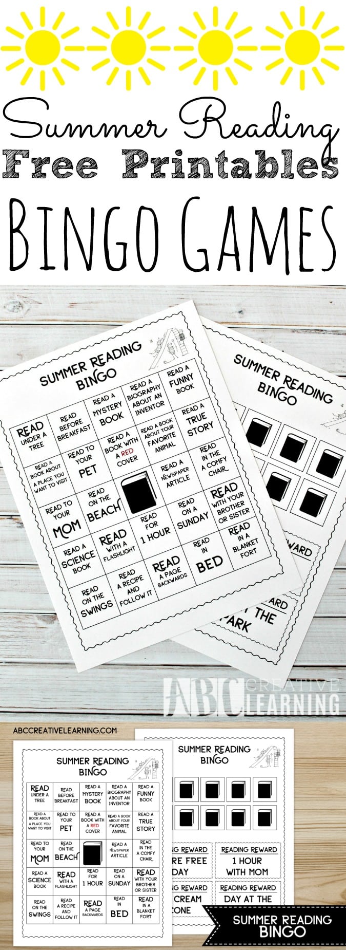 Summer Reading Bingo Game