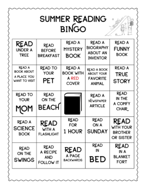 FREE Summer Reading Bingo Game - Simply Today Life