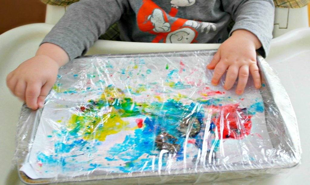 No Mess Finger Paint Flower Craft