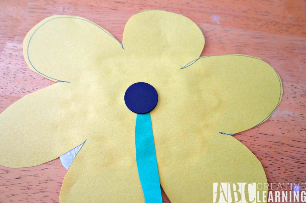 No Mess Finger Paint Flower Craft