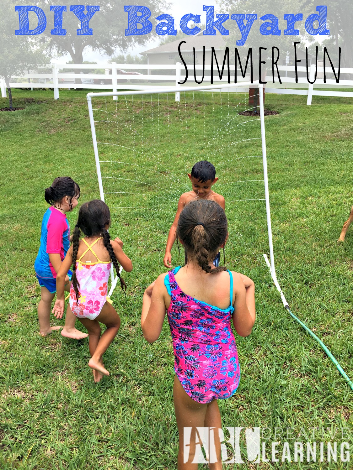 DIY Backyard Summer Fun Sprinkler Craft