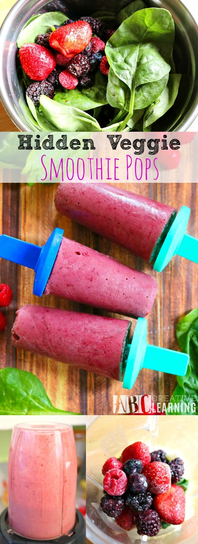 Hidden Veggie Smoothie Pops - simplytodaylife.com