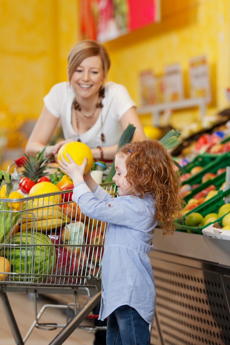 grocery shopping with kids