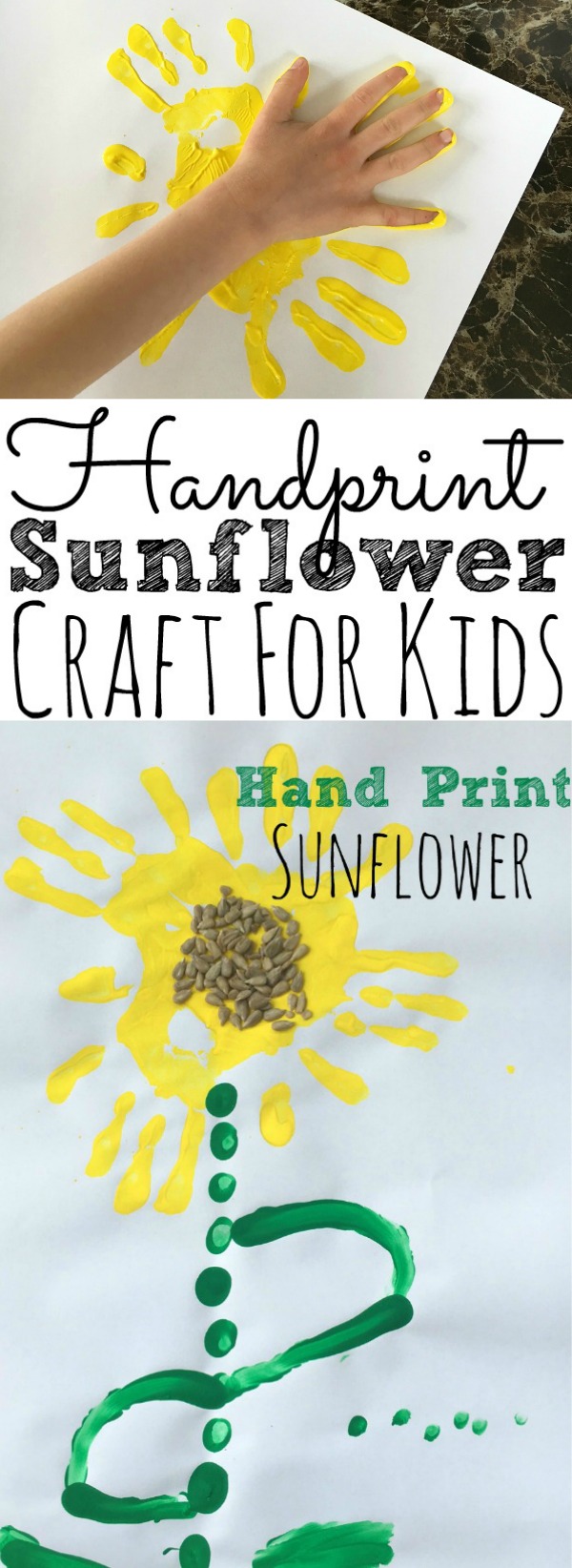 Mother's Day Handprint Sunflowers