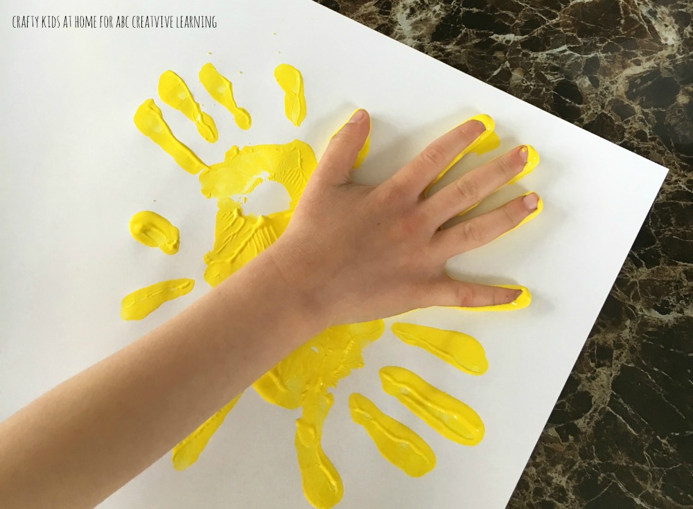 Handprint Sunflowers