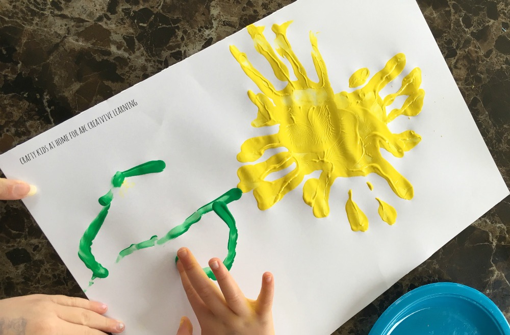 Handprint Sunflowers