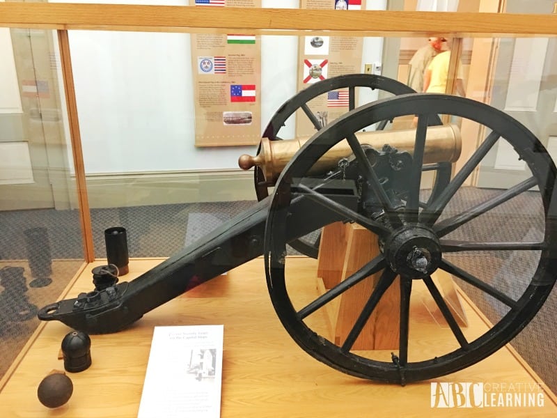 Family Travels To Florida Historic Capitol Museum cannon