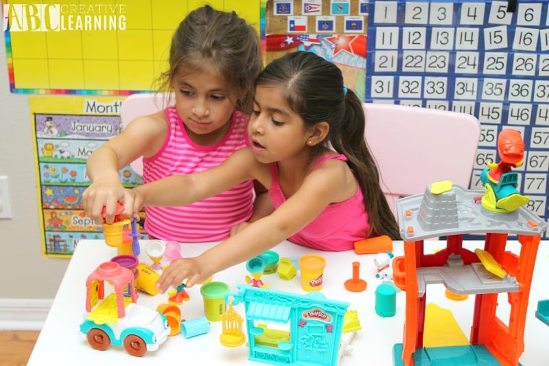 Lasting Imagination and Storytelling with Play-Doh sisters