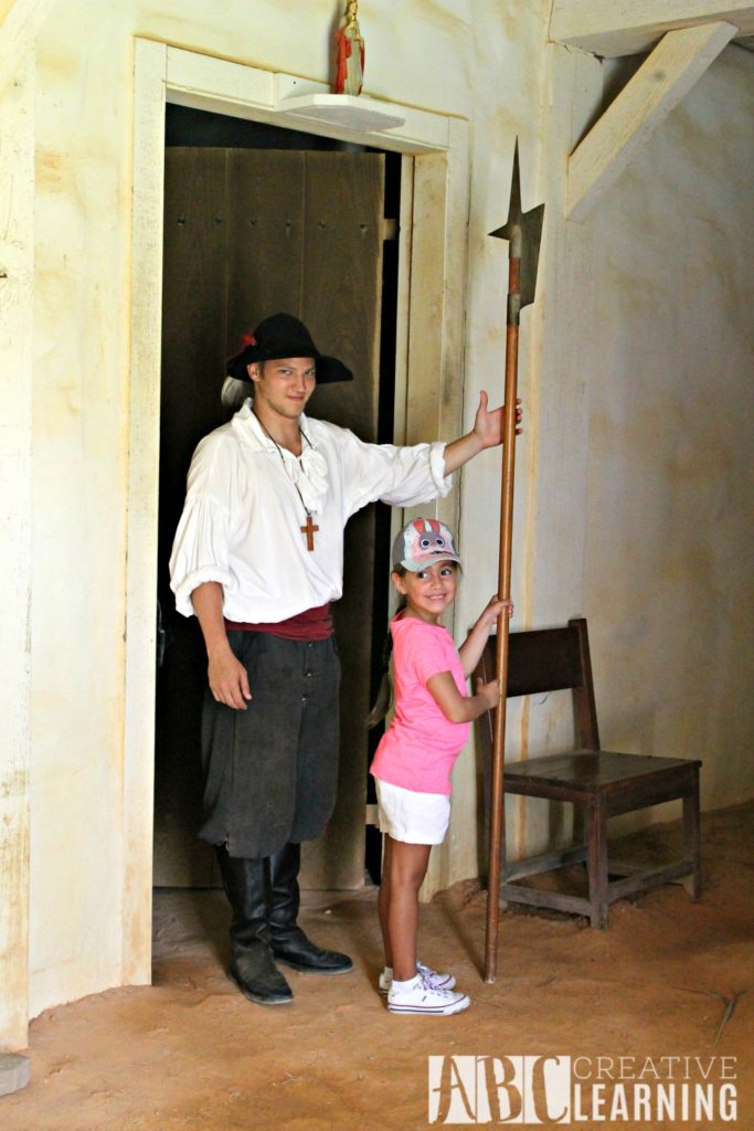 Visiting Mission San Luis in Tallahassee Florida weapons