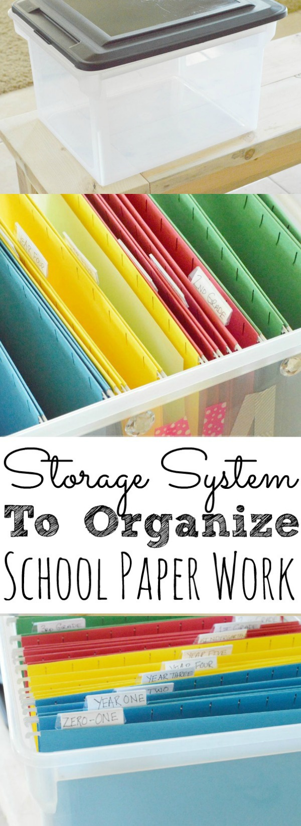 How To Organize Your Kids School Paper Work