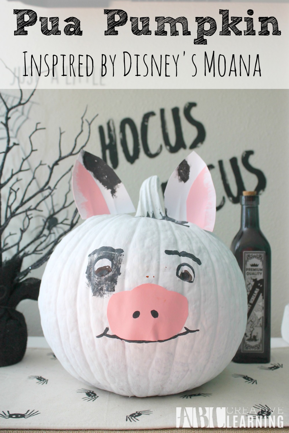 Moana Pua Pumpkin Craft