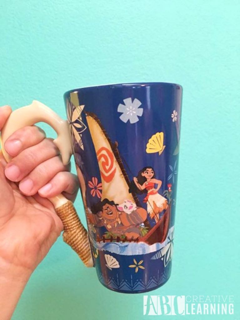 Moana Disney Store Fish Hook Handle Mug