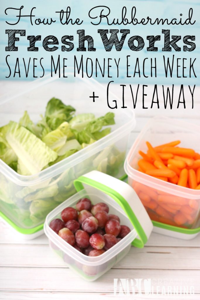 How The Rubbermaid FreshWorks Saves Me Money + Giveaway