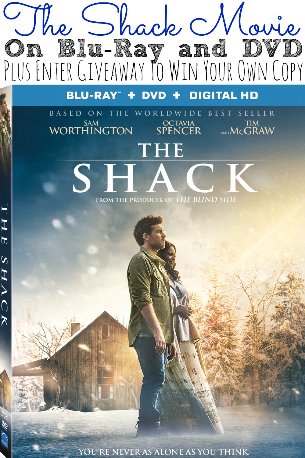 The Shack Movie On Blu-Ray and DVD + Giveaway - abccreativelearning.com