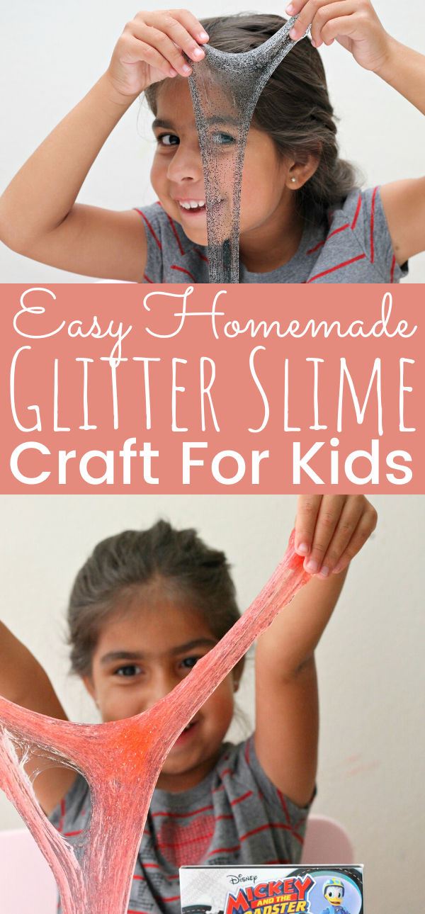 Easy Homemade Glitter Slime Recipe