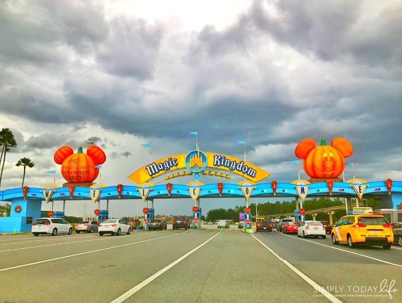 Allergy Friendly Guide To Mickey's Not So Scary Halloween Party Magic Kingdom Pumpkin Entrance