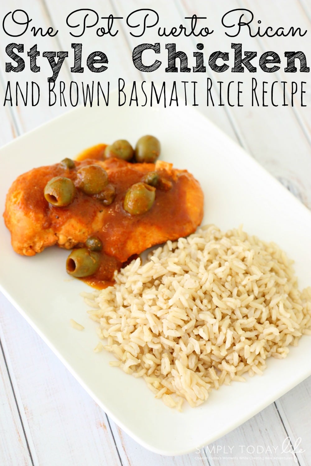 Puerto Rican Style Chicken and Brown Rice