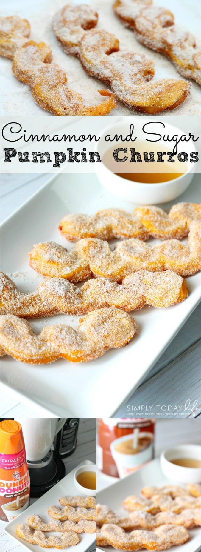 Cinnamon and Sugar Pumpkin Churro Recipe - simplytodaylife.com