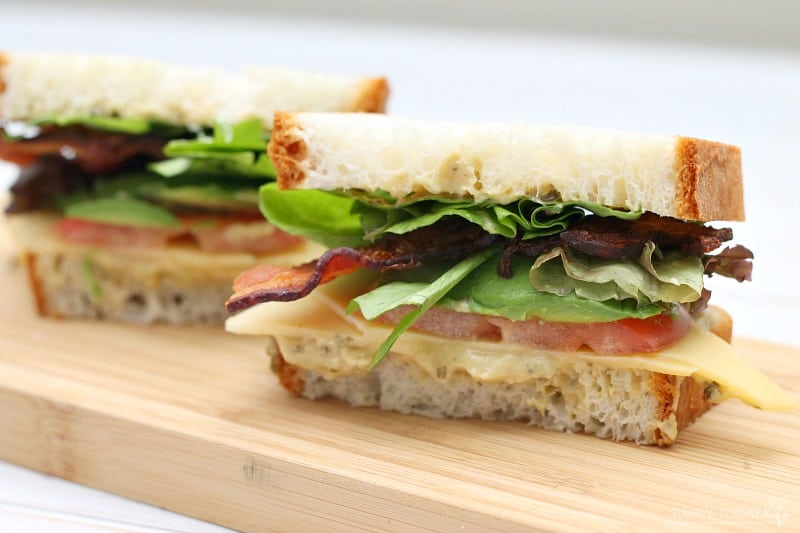 Gluten-Free Pesto Hummus Avocado BLT Sandwich Recipe