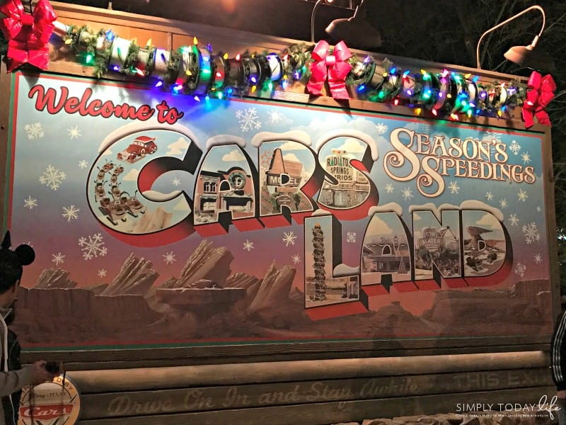 Experiencing Holiday Time at Disneyland and The Last Jedi on Star Tours - Cars Land