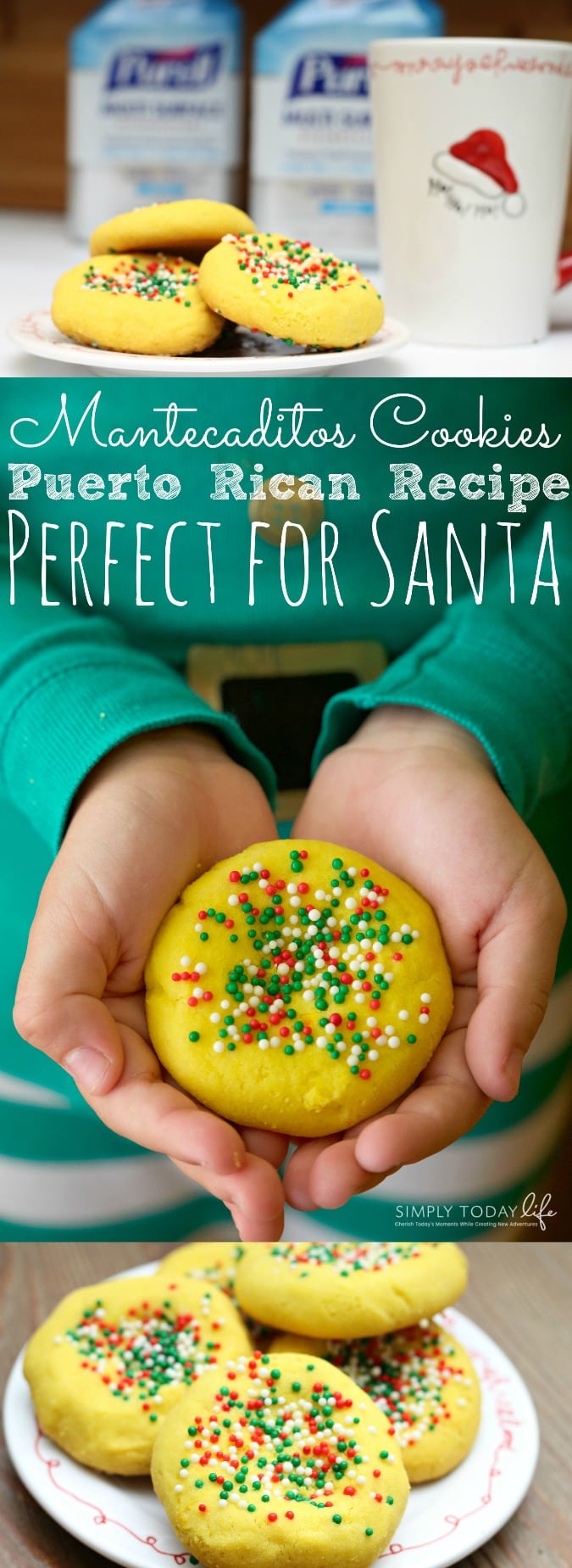 Mantecaditos Puerto Rican Cookie Recipe Perfect for Santa - simplytodaylife.com