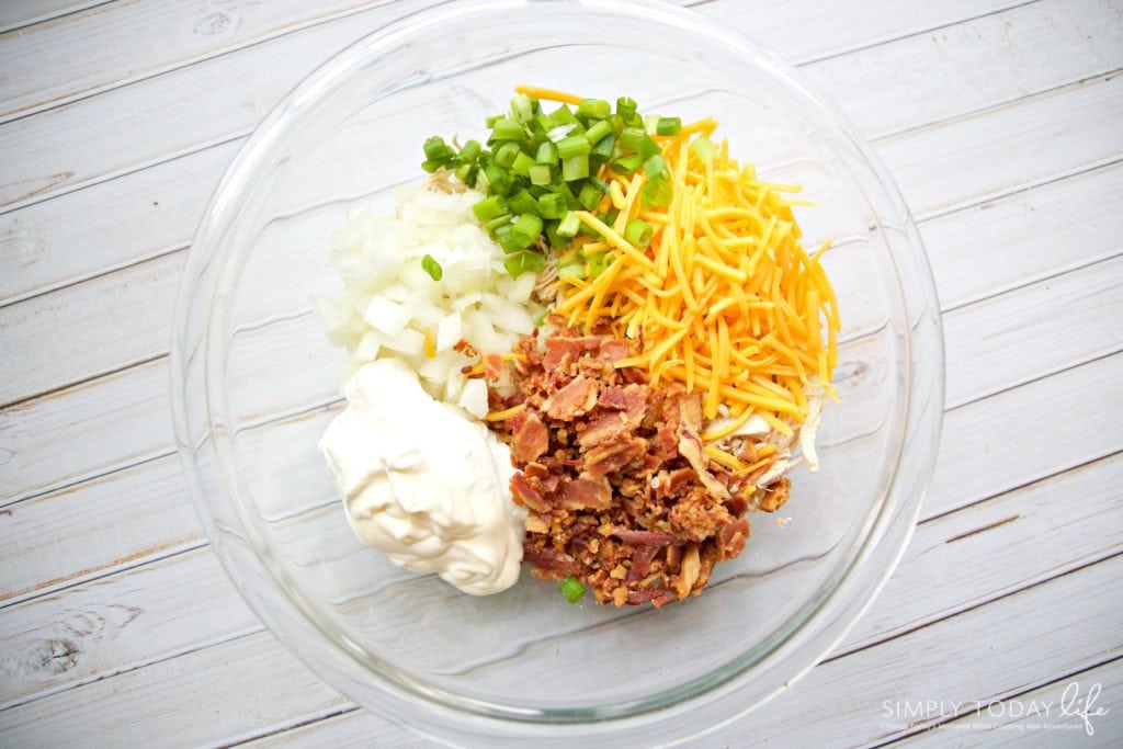 Ingredients For Homemade Ranch Chicken Salad Sandwich Gluten-Free - simplytodaylife.com