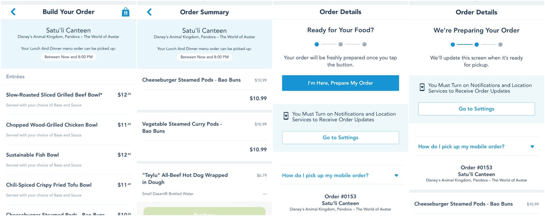 Walt Disney World Mobile Food Ordering Pandora - simplytodaylife.com