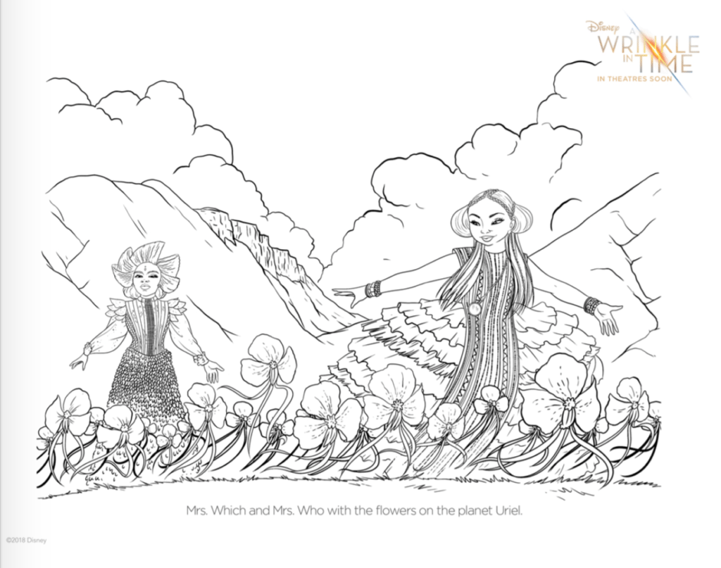 A Wrinkle In Time The Mrs Coloring Pages