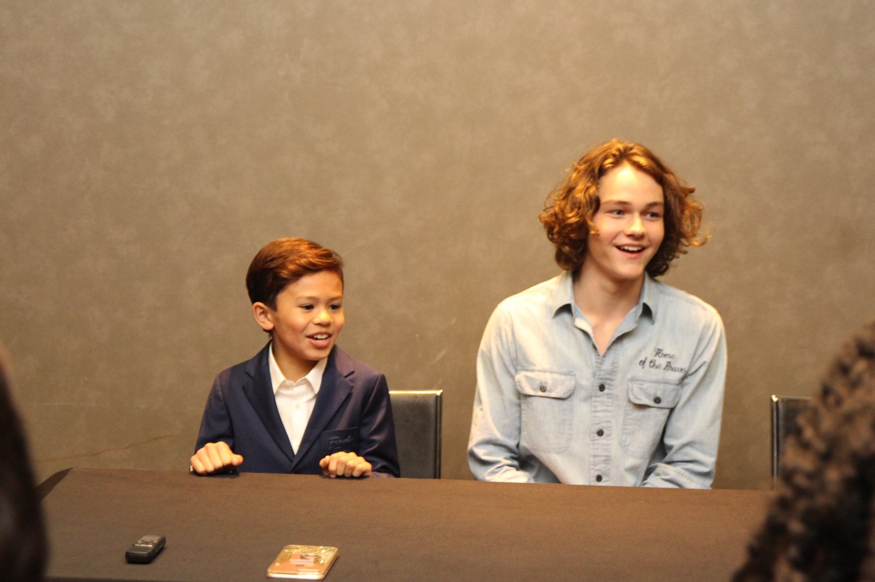 Levi Miller and Deric McCabe Interviews A Wrinkle In Time | Calvin & Murry