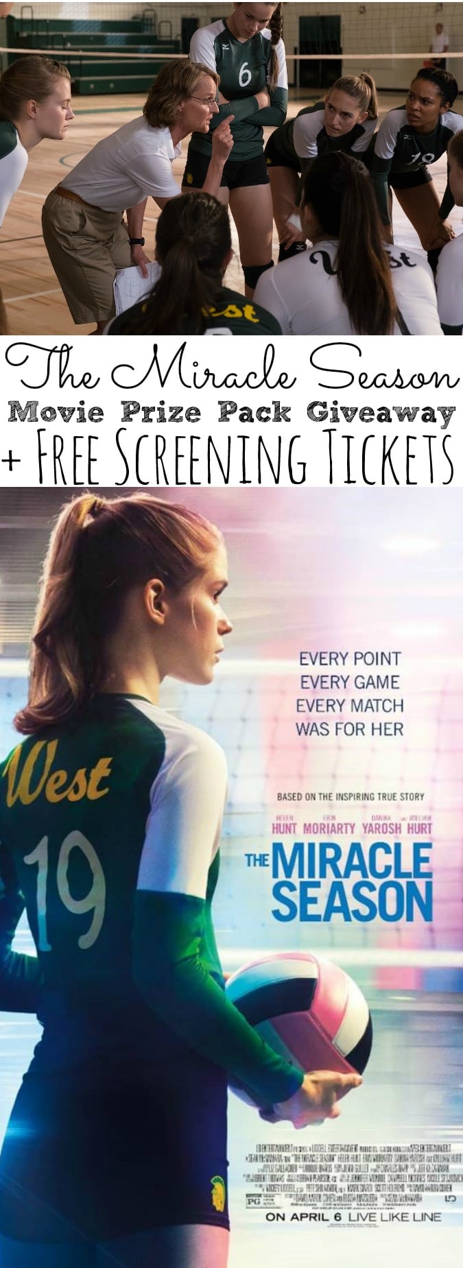 The Miracle Season Movie Prize Pack Giveaway + Free Screening Tickets
