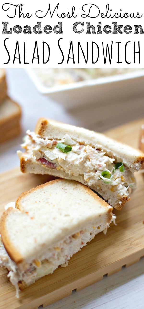 The Most Delicious Loaded Chicken Salad Sandwich Gluten Free