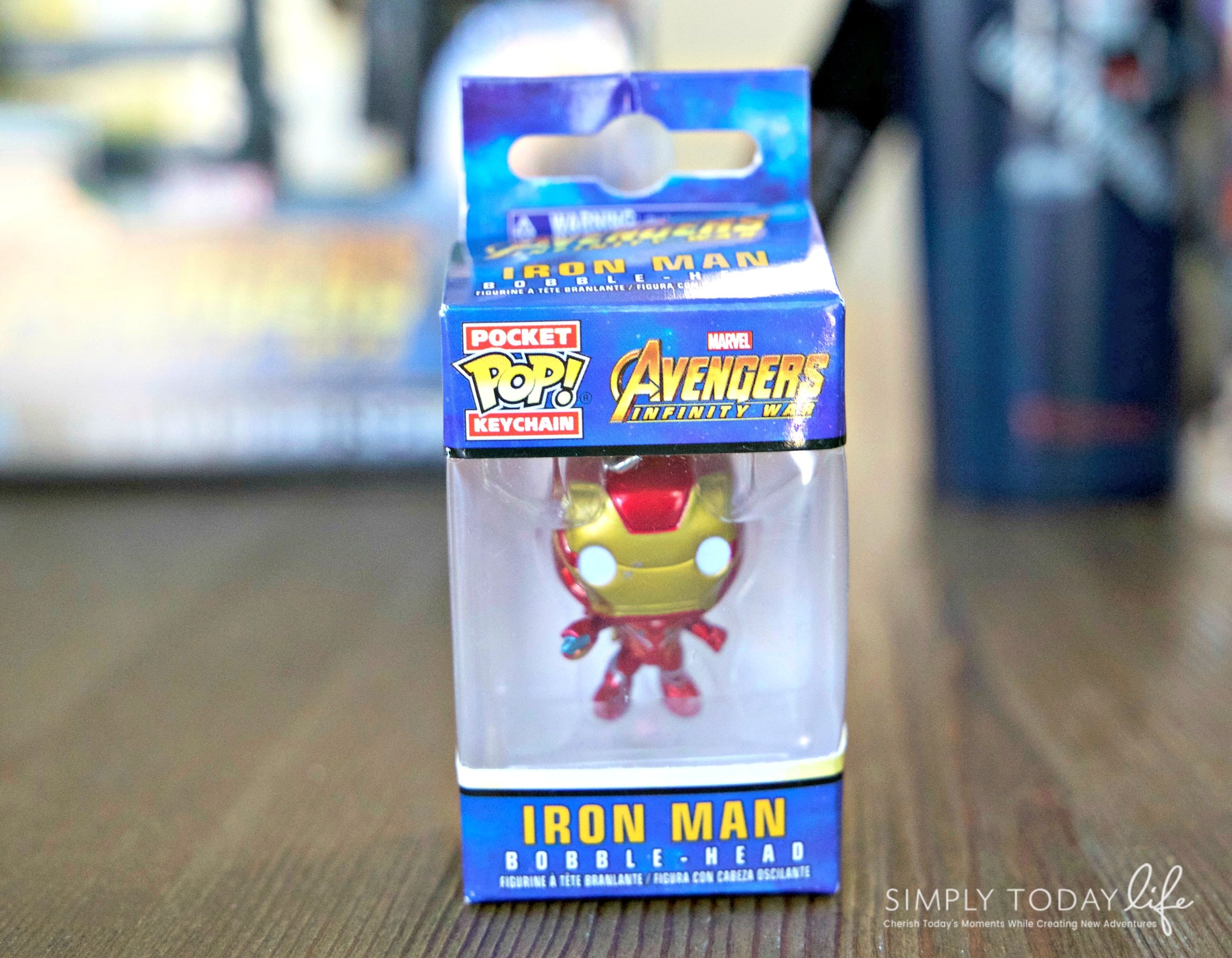Marvel Avengers Infinity War Iron Man Pocket POP! Bobble Head Key Chain