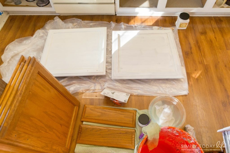 diy chalk paint kitchen cabinets