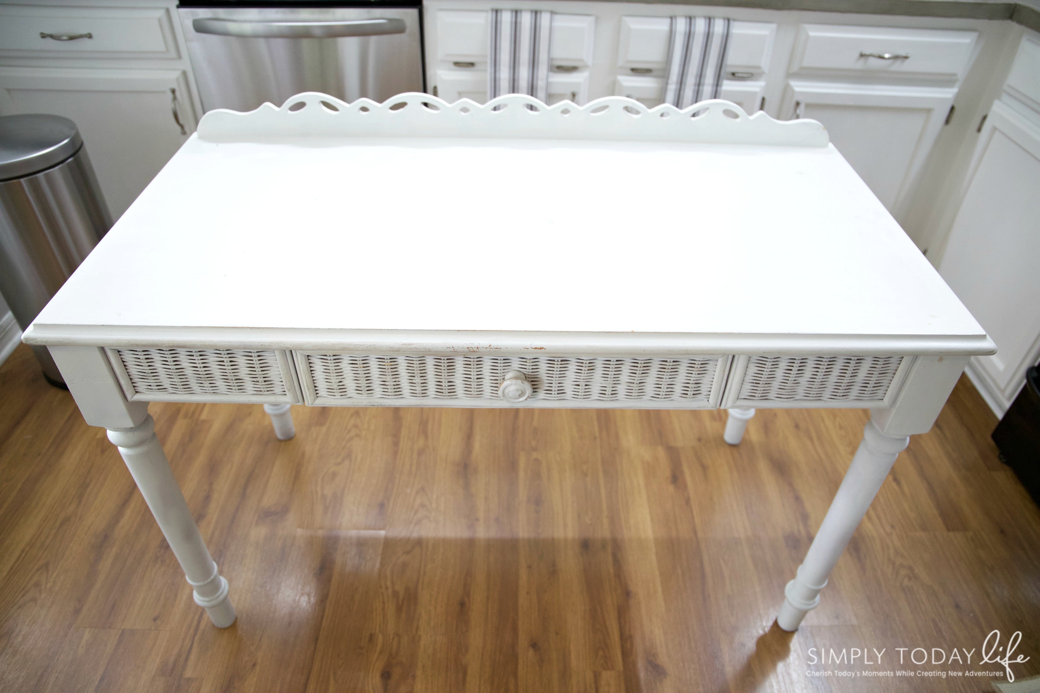 Diy Kitchen Island From Desk Farmhouse Style