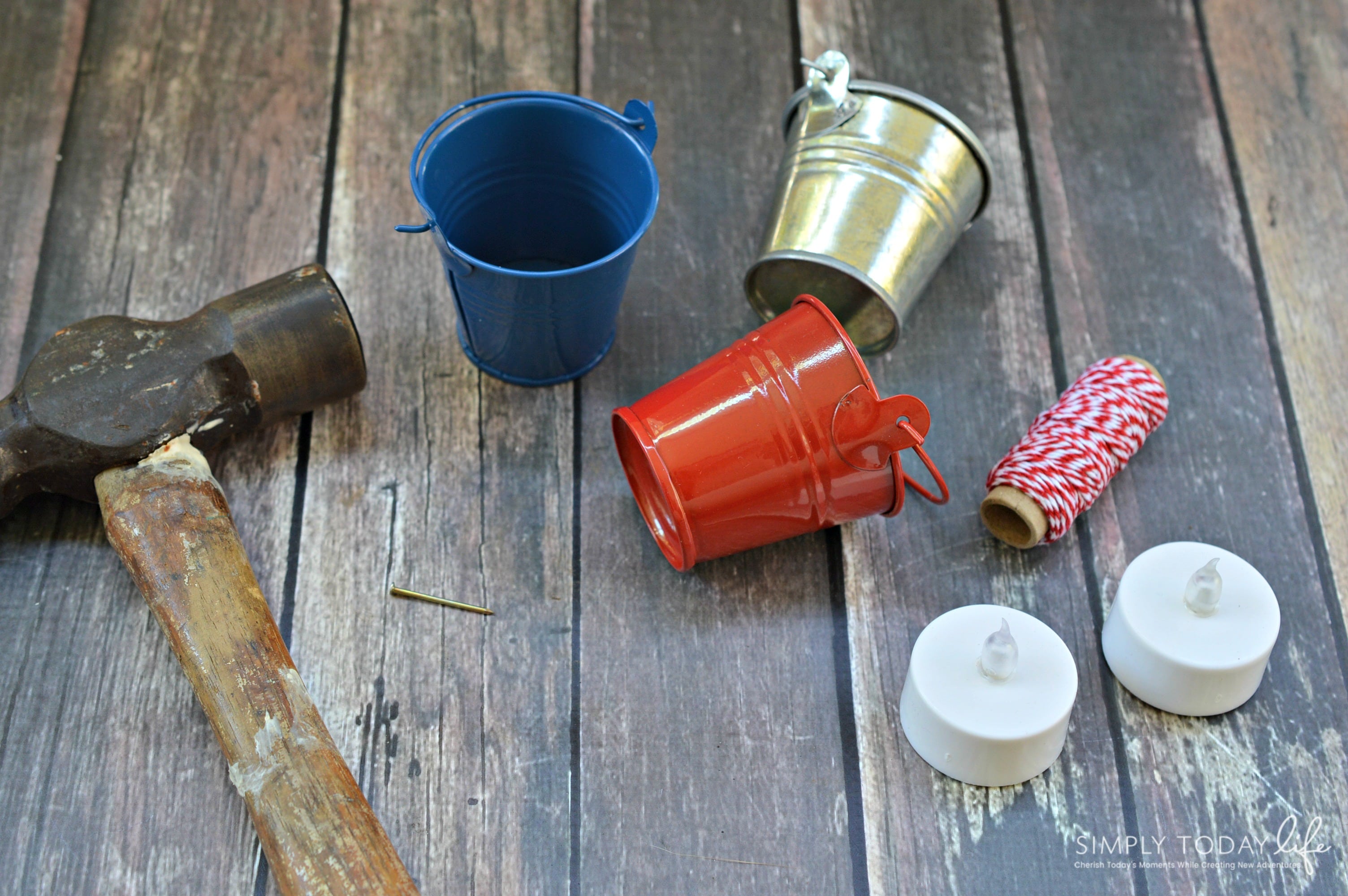 Patriotic Pails Candle Holders - simplytodaylife.com