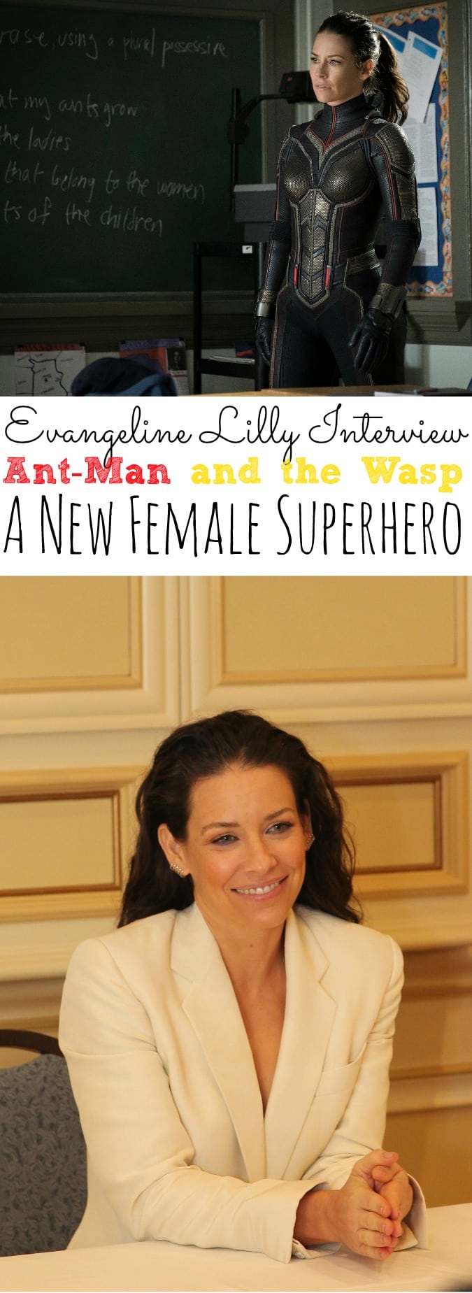 Evangeline Lilly Interview Ant-Man and the Wasp | A New Female Superhero - simplytodaylife.com