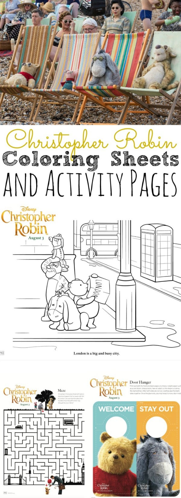 Free Christopher Robin Coloring Pages and Activity Sheets - simplytodaylife.com