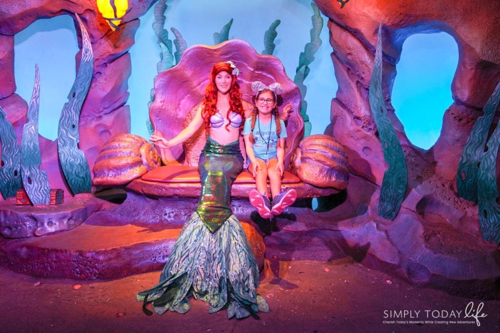 Meeting Ariel No Line During Disney After Hours - simplytodaylife.com