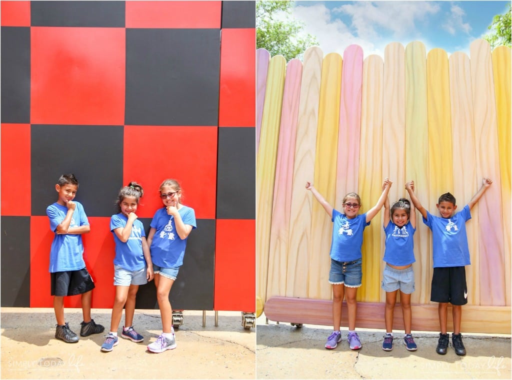 Popsicle Wall and Checkered Board Wall at Toy Story Land