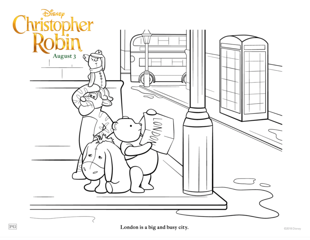 Christopher Robin Coloring Page