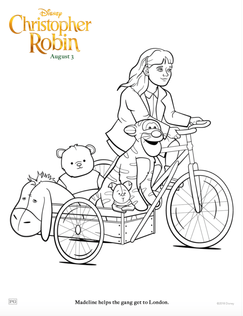Disney's Christopher Robin Coloring Page