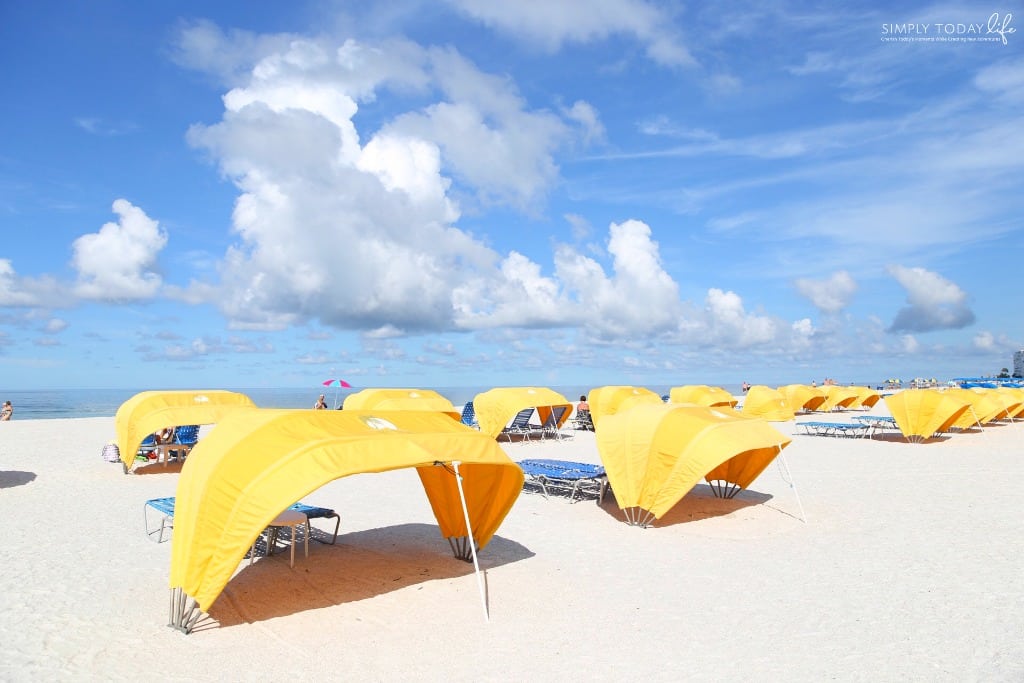 Private Beach at St. Pete Beach Florida at Alden Suites