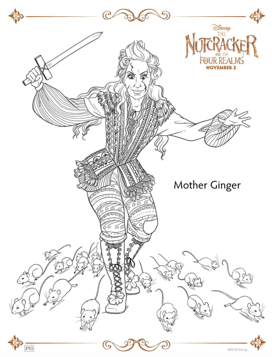 Mother Ginger The Nutcracker Coloring Page